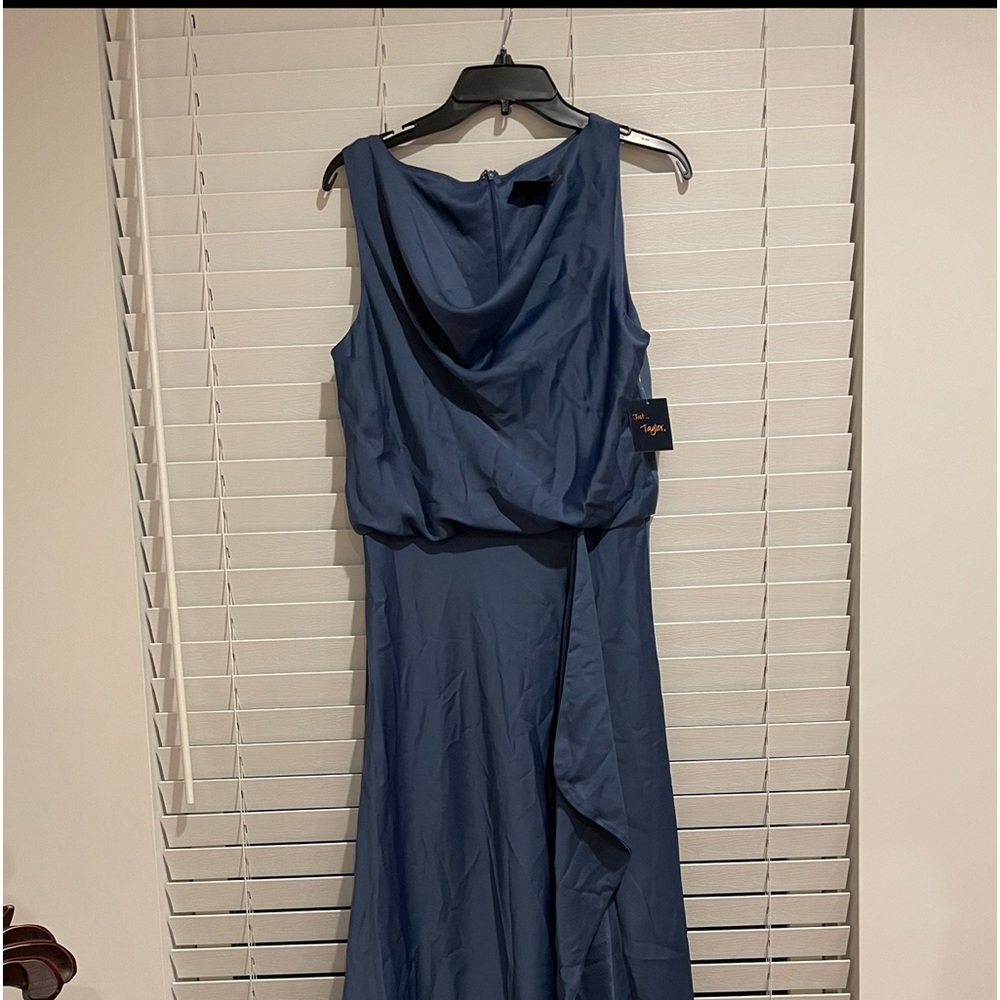 Brand New With Tags Just Taylor Satin Halter Dress. Size 14